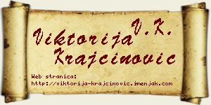 Viktorija Krajčinović vizit kartica